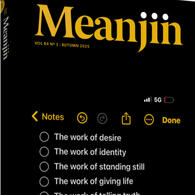 Meanjin Cover from Issue 84.1 Published in March 2025