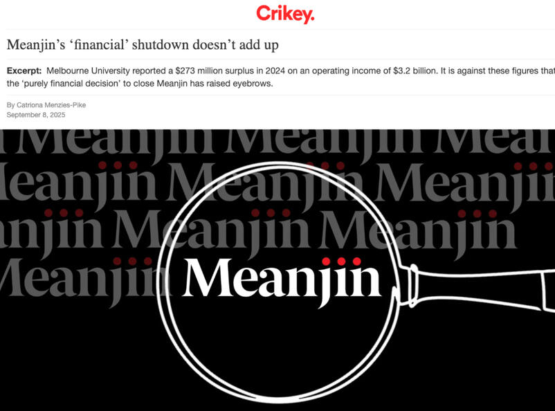 Image used in article appearing in Crikey by Catriona Menzies-Pike titled Meanjin’s ‘financial’ shutdown doesn’t add up